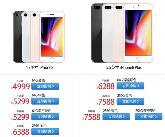 骇科技丨iPhone 8真的卖不动了，国行第三方价格已下跌超过800元