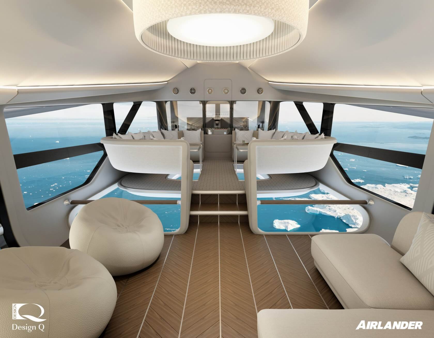 世界上最大的飞机将提供玻璃地板机舱提供豪华飞行之旅